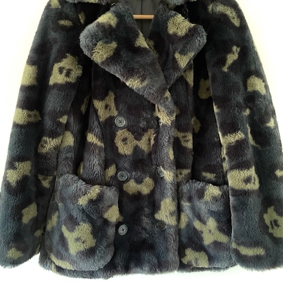 Zadig & Voltaire Miles Leo Faux Fur Coat Small - Picture 8 of 14